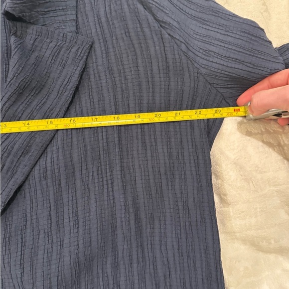 Current Air Anthropologie Manon Textured Blazer navy - Picture 6 of 7